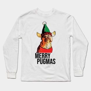 Funny Merry Pugmas Long Sleeve T-Shirt